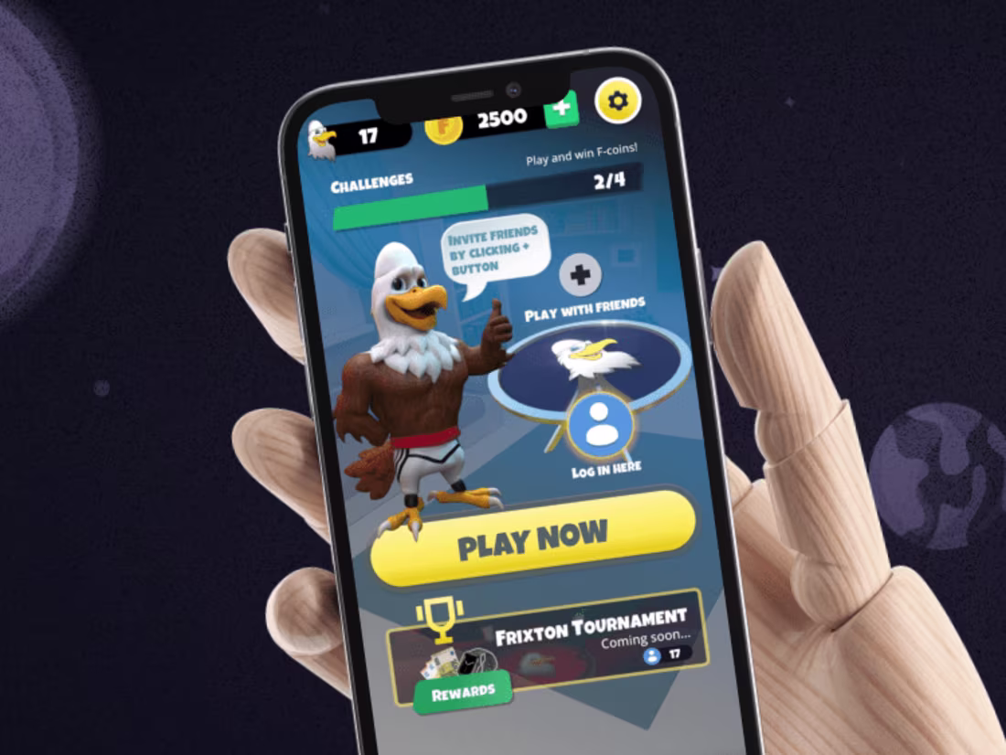 Pishpirik 3D multiplayer card game mobile interface